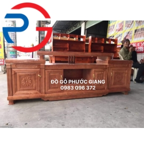 KỆ GỖ SỒI MẪU NHÔ 2M