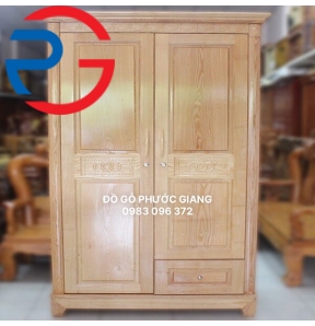 TỦ ÁO GỖ SỒI NGA 1M2