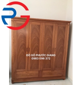 TỦ ÁO XOAN ĐÀO CAO CẤP 4 CÁNH