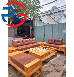 SOFA GÓC 2 VĂNG GÕ ĐỎ 100%