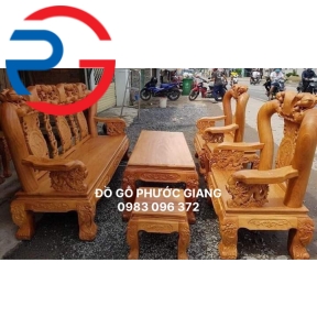 SALON GỖ GÕ ĐỎ TRIỆN QUỐC ĐÀO TAY 12