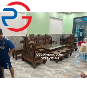 SALON GỖ MUN CỘT 14  