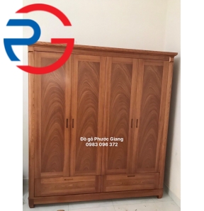TỦ ÁO XOAN ĐÀO CAO CẤP 4 CÁNH  