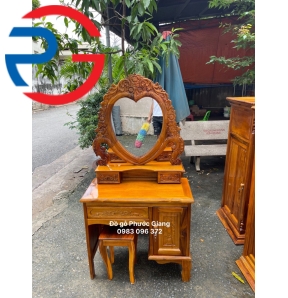 BÀN TRANG ĐIỂM GỖ 02
