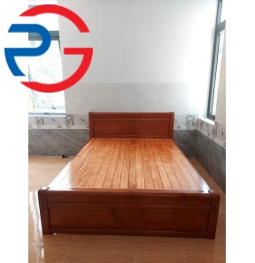 GIƯỜNG NGỦ GỖ XOÀN ĐÀO NHẬP DẠT PHẢN 