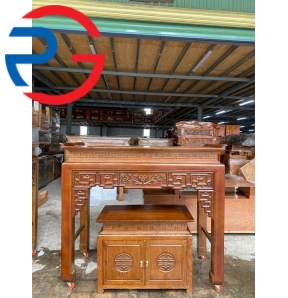 BỘ BÀN CÚNG MẸ BỒNG CON GỖ SỒI 1M27 