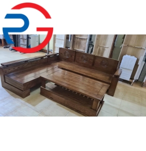 BỘ BÀN GHẾ GỖ SỒI TỰA TRỐNG ĐỒNG MÀU ÓC CHÓ 