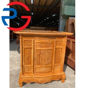 TỦ THỜ GÕ ĐỎ 100% 1M27  