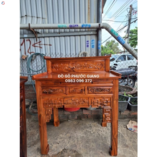BÀN THỜ 2 TẦNG 1M27 CHÂN VUÔNG