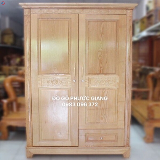 TỦ ÁO GỖ SỒI NGA 1M2