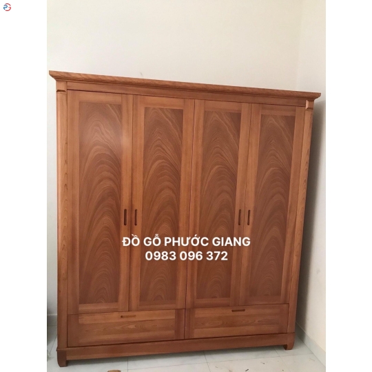 TỦ ÁO XOAN ĐÀO CAO CẤP 4 CÁNH