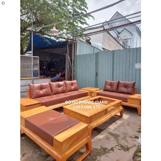 SOFA GÓC 2 VĂNG GÕ ĐỎ 100%