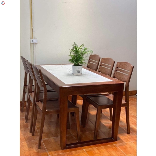 BỘ BÀN ĂN MẶT ĐÁ CAO CẤP 6 GHẾ