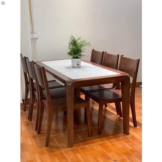 BỘ BÀN ĂN MẶT ĐÁ CAO CẤP 6 GHẾ