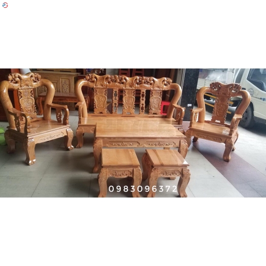 BỘ BÀN GHẾ GỖ 23