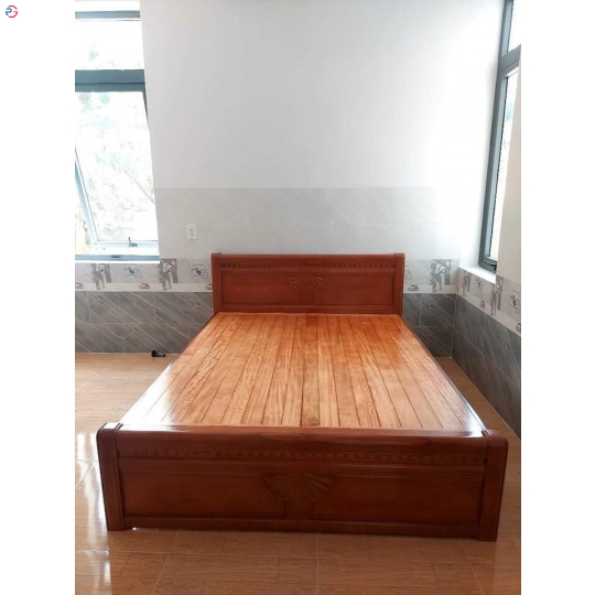 GIƯỜNG NGỦ GỖ XOÀN ĐÀO NHẬP DẠT PHẢN 